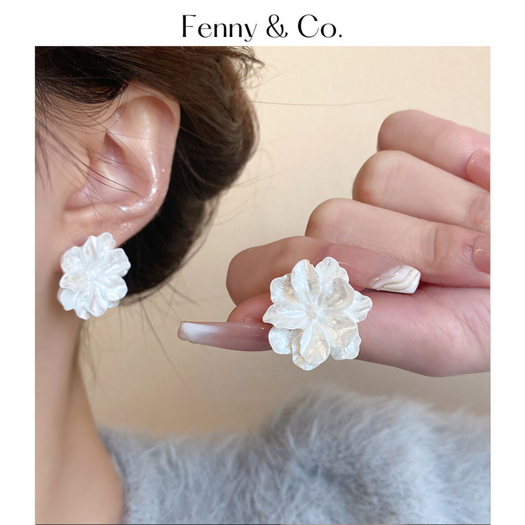 Khuyên Tai Hoa Ngọc Trai Tinh Tế - Điểm Nhấn Thanh Lịch Cho Phái Đẹp