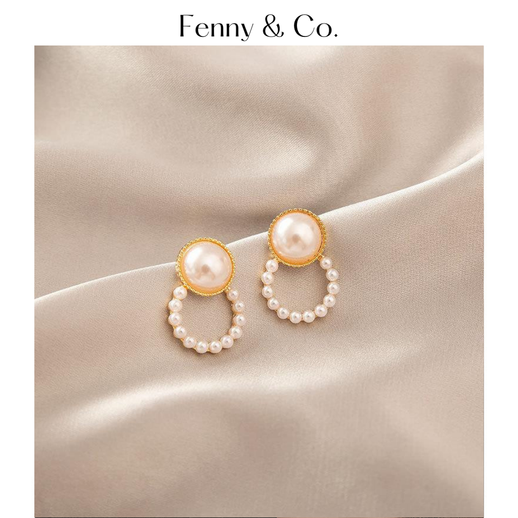 Khuyên Tai Ngọc Trai Đính Hạt Sang Trọng - Thiết Kế Nữ Tính, Tinh Tế  Fenny & Co